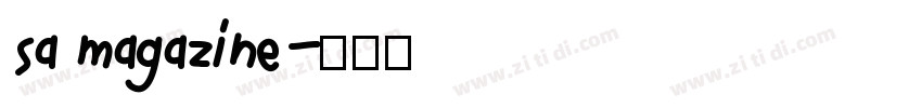 sa magazine字体转换